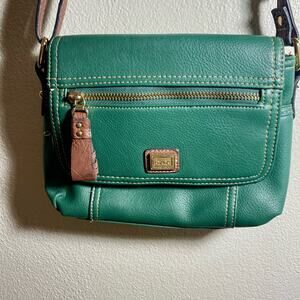 B.Ø.C Green Crossbody Bag with Brown Accents – Casual Everyday Handbag